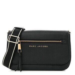 Marc Jacobs Pebbled Calfskin Crossbody Bag - Black